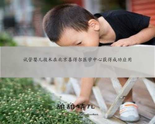 试管婴儿技术在北京喜得尔医学中心获得成功应用